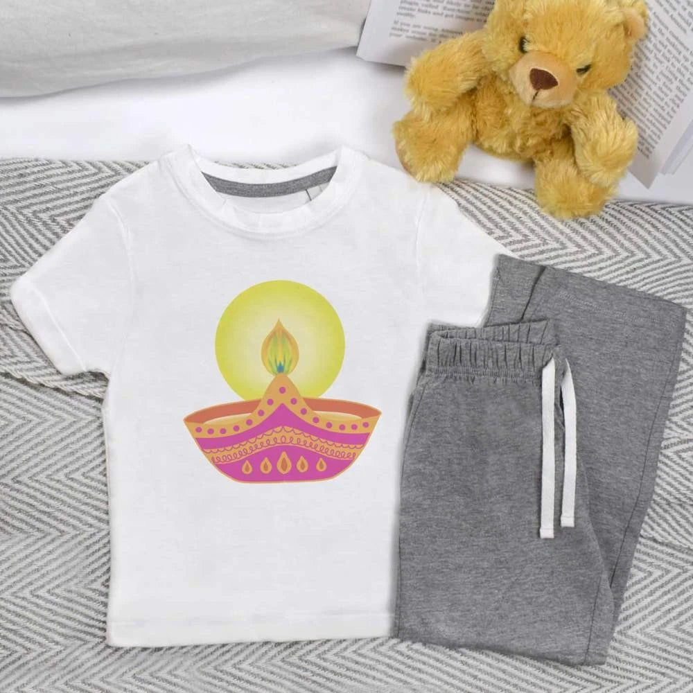 'Celebration Candle' Kids Nightwear / Pyjama Set (KP042791)