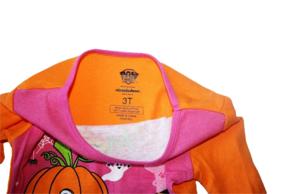 Infant & Toddler Girls Paw Patrol Puppy Dog Halloween Scary Cute Pajama Set 2-4