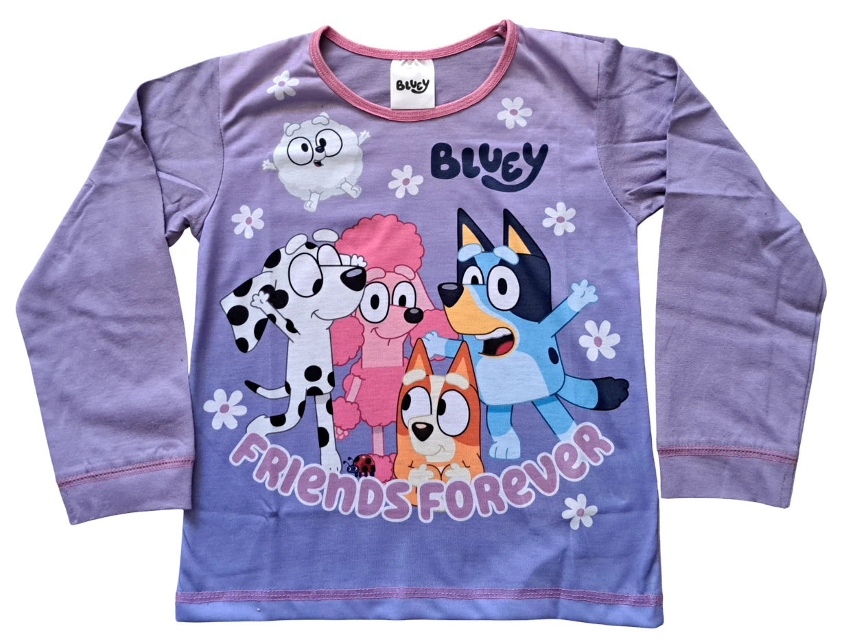 Girls Bluey Friends Forever Pyjamas. Ages 18 Months To 5 Years
