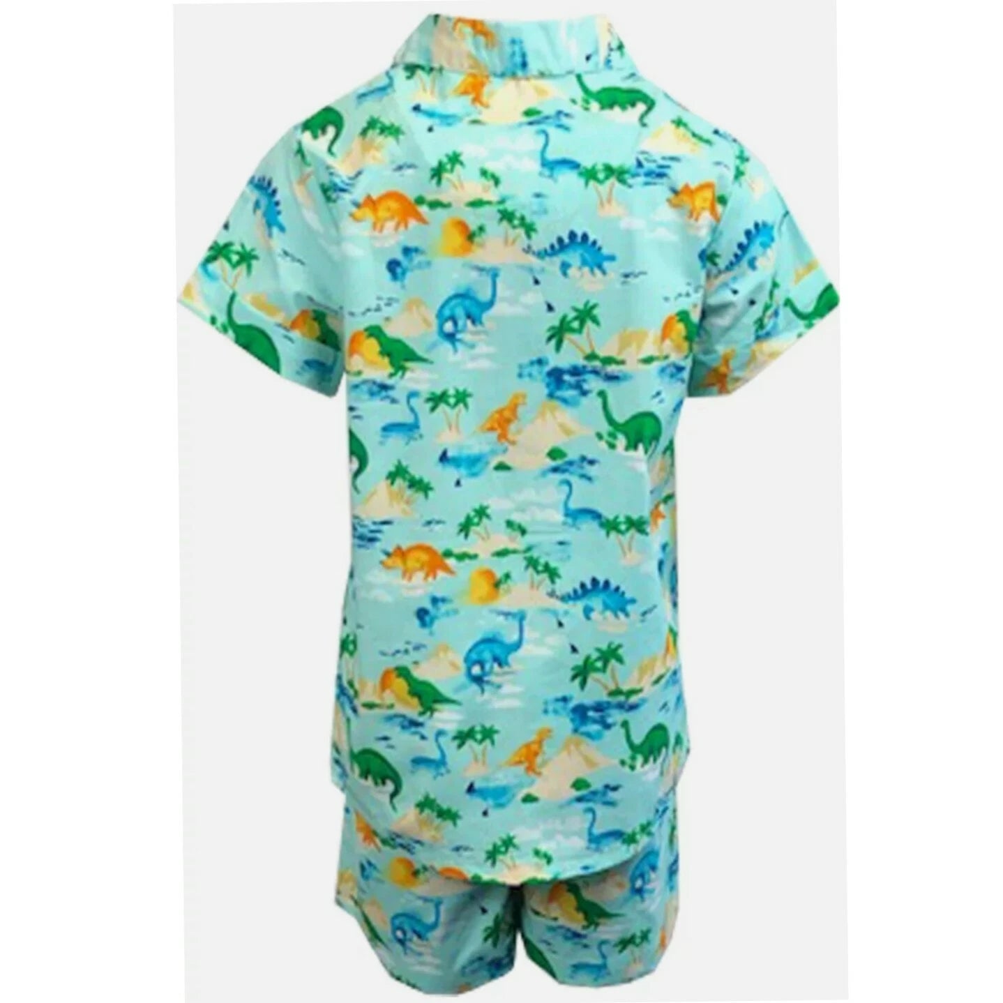 Boys Dinosaur Pyjamas Summer Pjs Set Nightwear Ex TU Tropical Holiday Kids Short