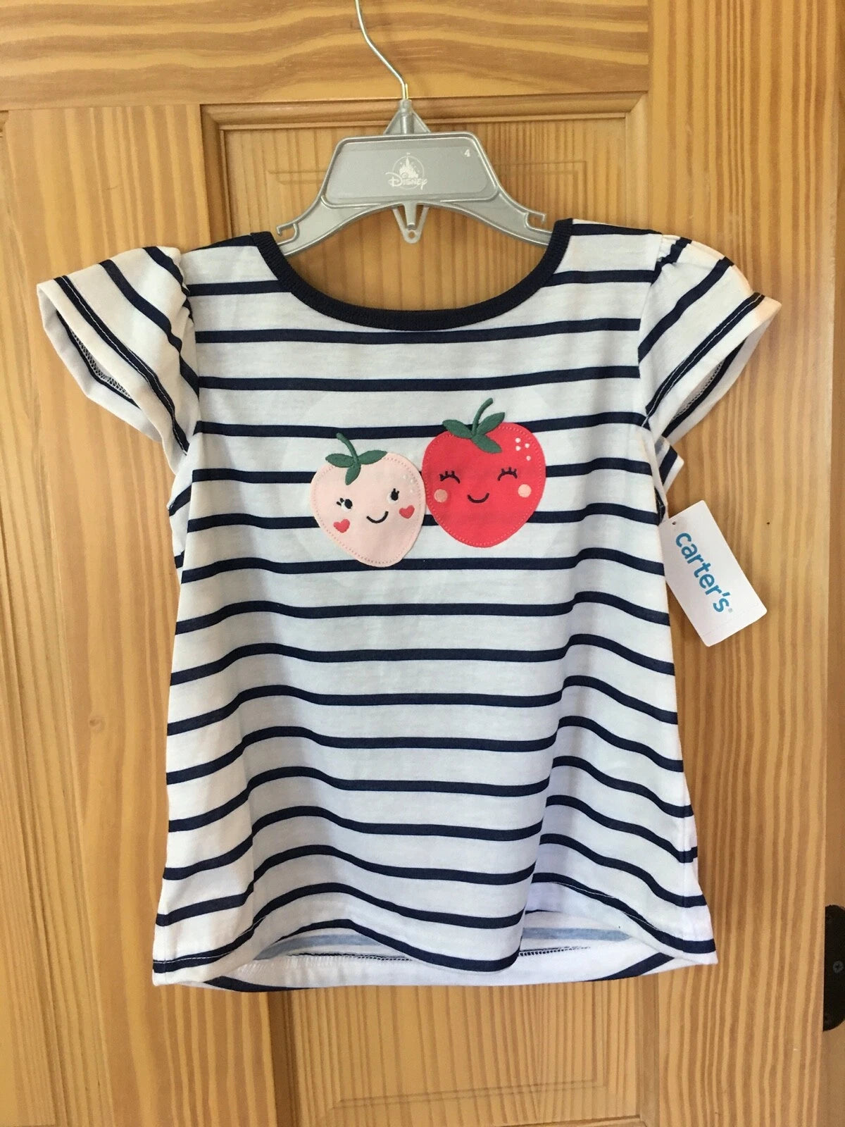 New Carter's Girls Strawberry Poly Pajama 3 pc Set Toddler  many sizes