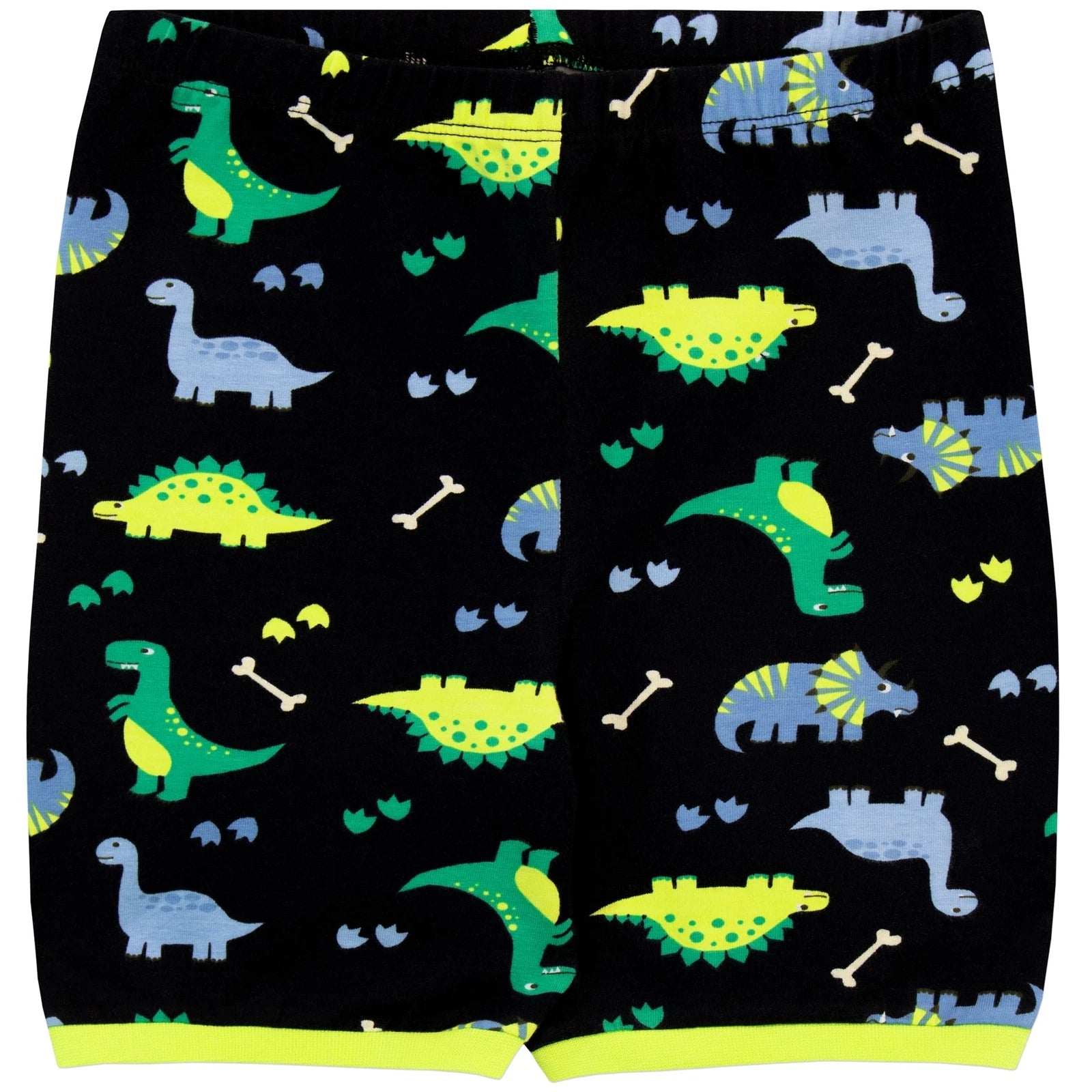 Dinosaur Short Pyjamas Kids Baby Boys 18 14 Months 2 3 4 5 6 7 8 Years PJs Black