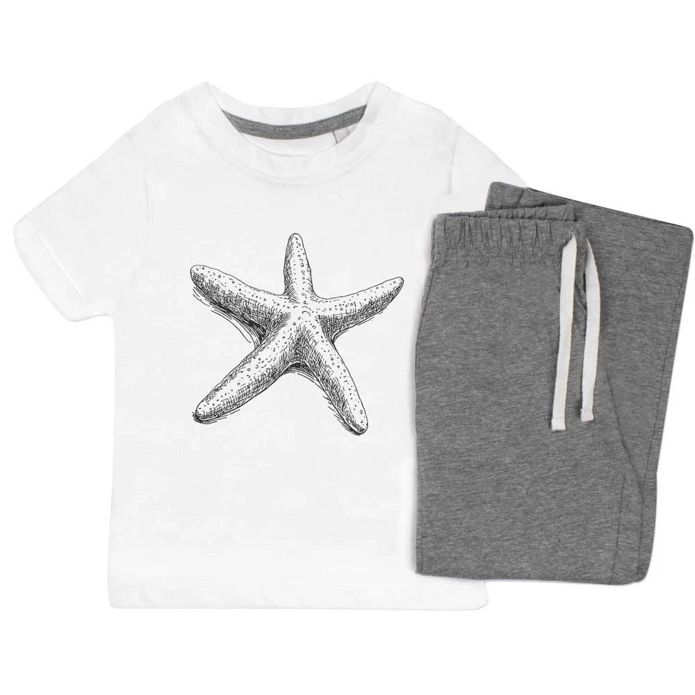 'Single Starfish' Kids Nightwear / Pyjama Set (KP054240)