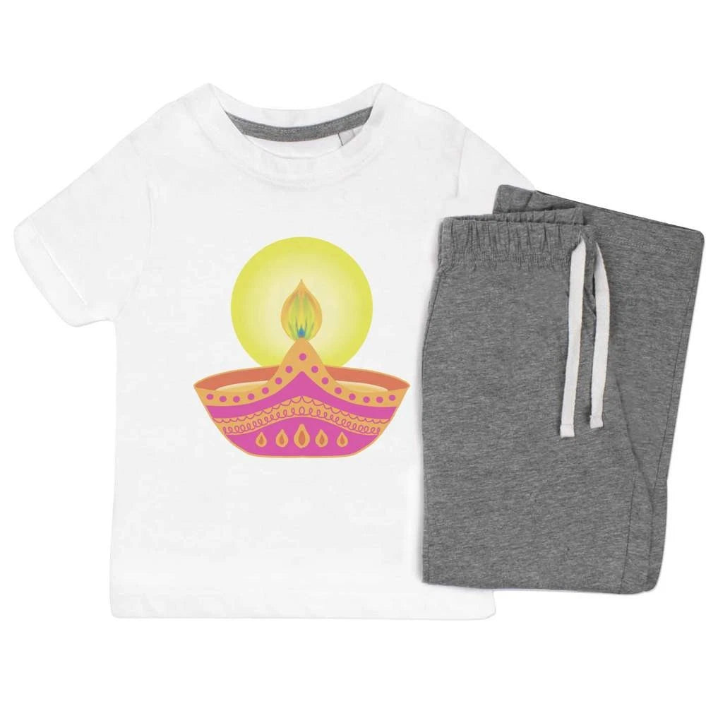 'Celebration Candle' Kids Nightwear / Pyjama Set (KP042791)