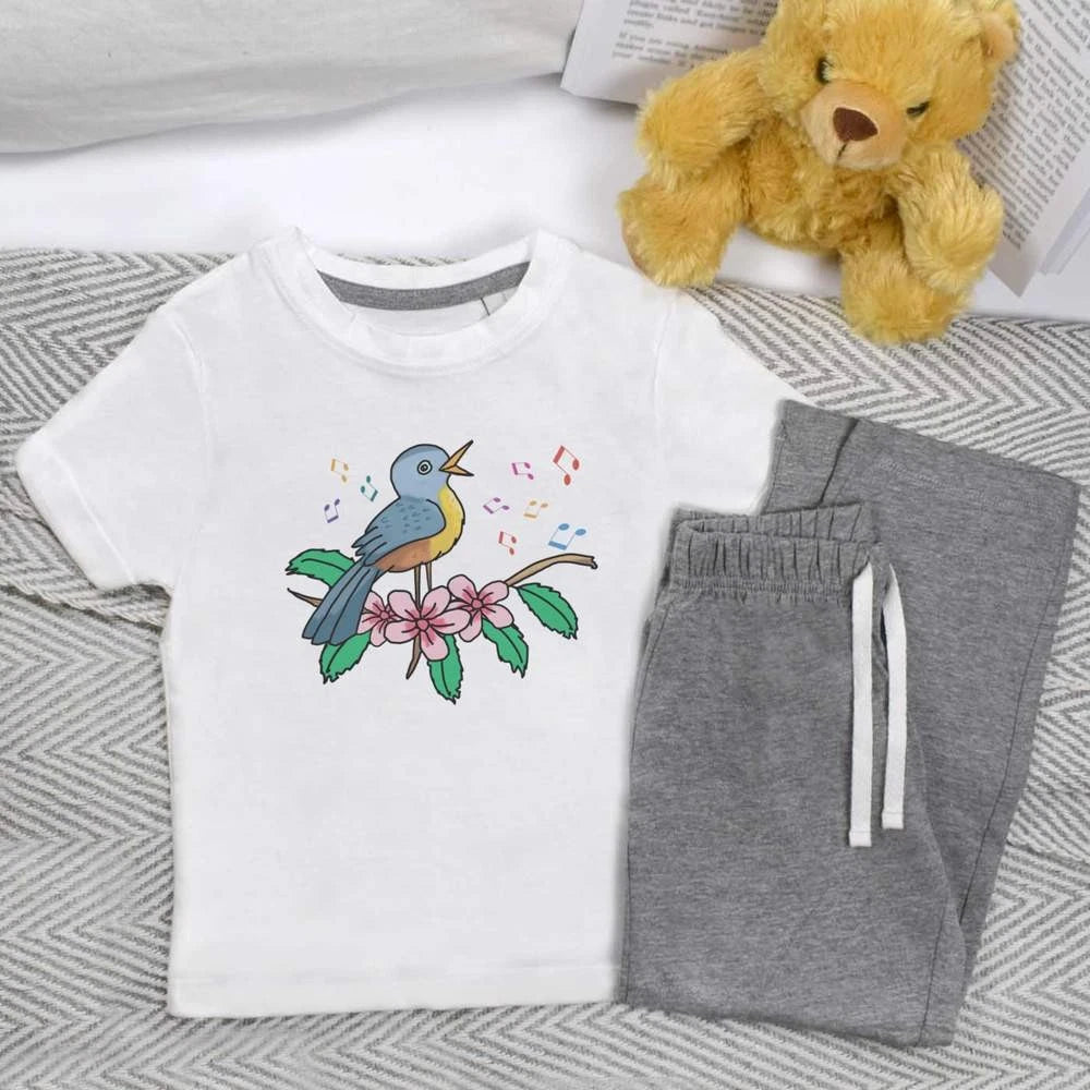 'Songbird' Kids Nightwear / Pyjama Set (KP045068)