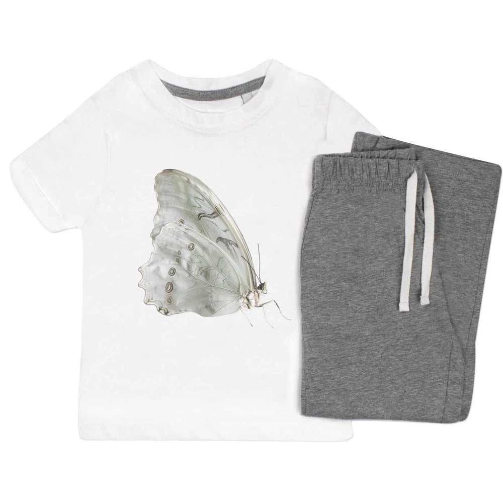 'Mother of Pearl Butterfly' Kids Nightwear / Pyjama Set (KP043615)