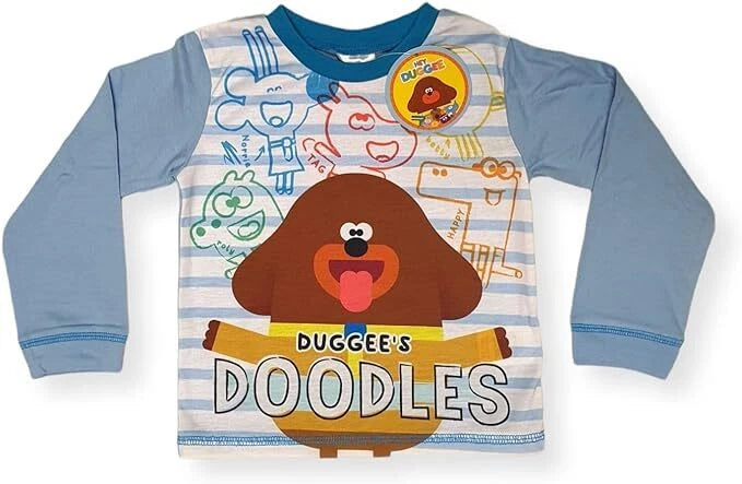 Boys Hey Duggee Pyjamas Pajamas Doodles Character Pjs 18 Months to 5 Years