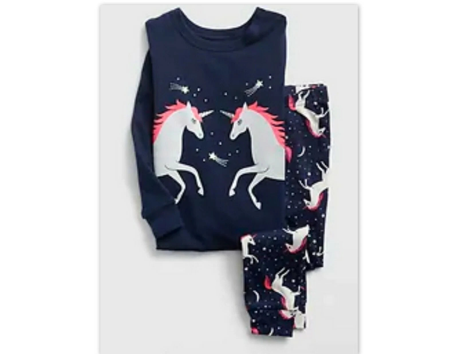 NEW BABY GAP UNICORN PAJAMAS SLEEP SET 2T  3T