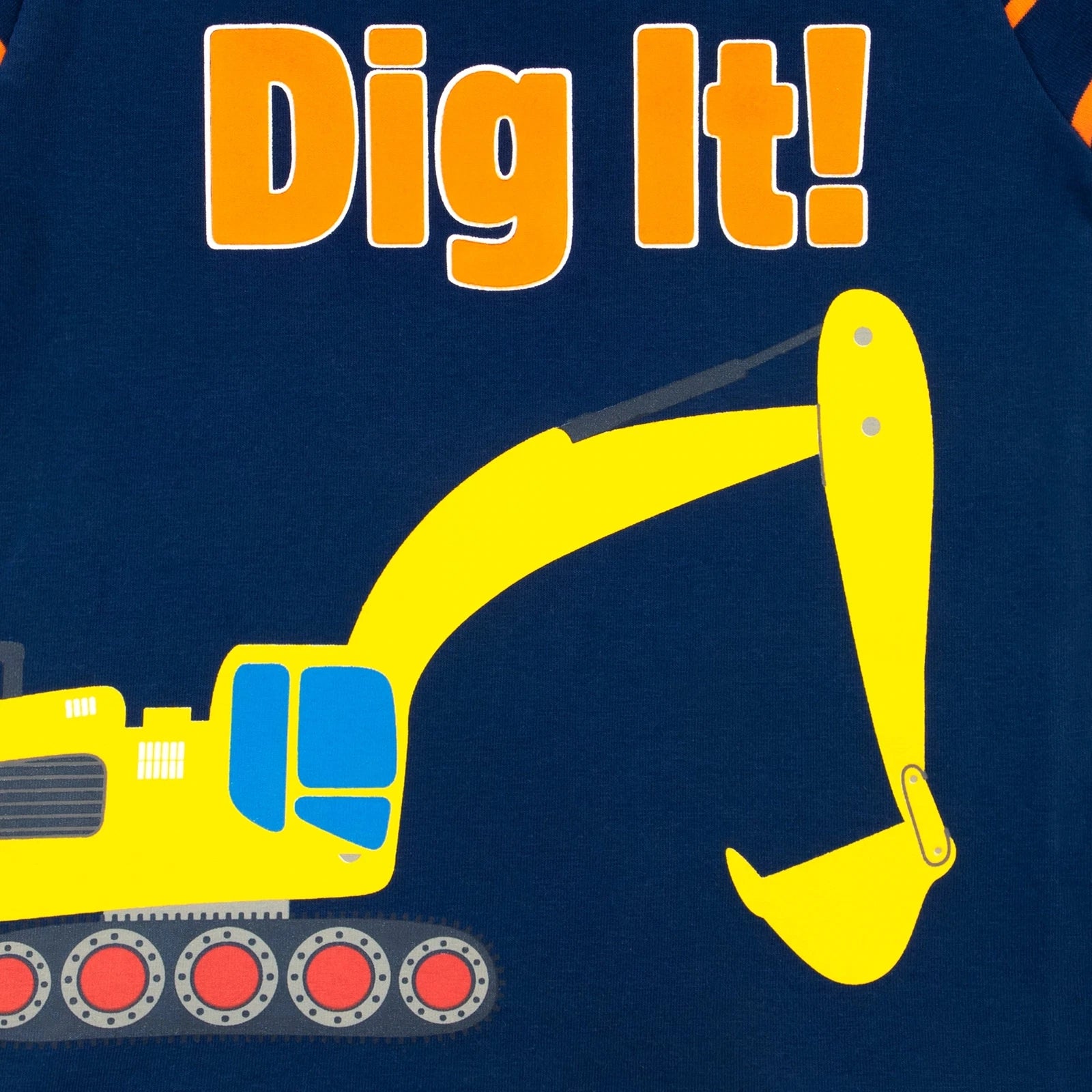 Yellow Digger Pyjamas Kids Boys 18 24 Months 2 3 4 5 6 Years PJs Stripes Blue