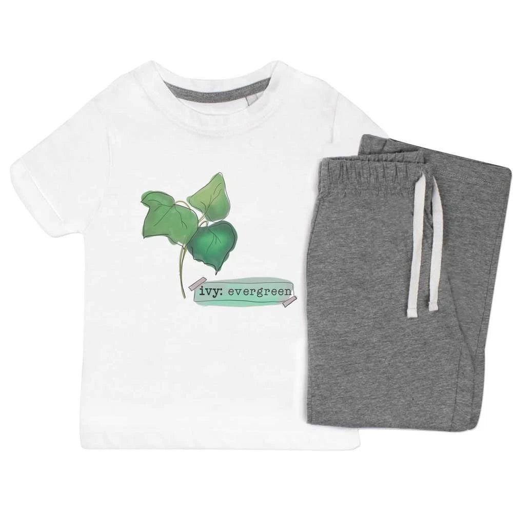 'Ivy Evergreen' Kids Nightwear / Pyjama Set (KP053874)