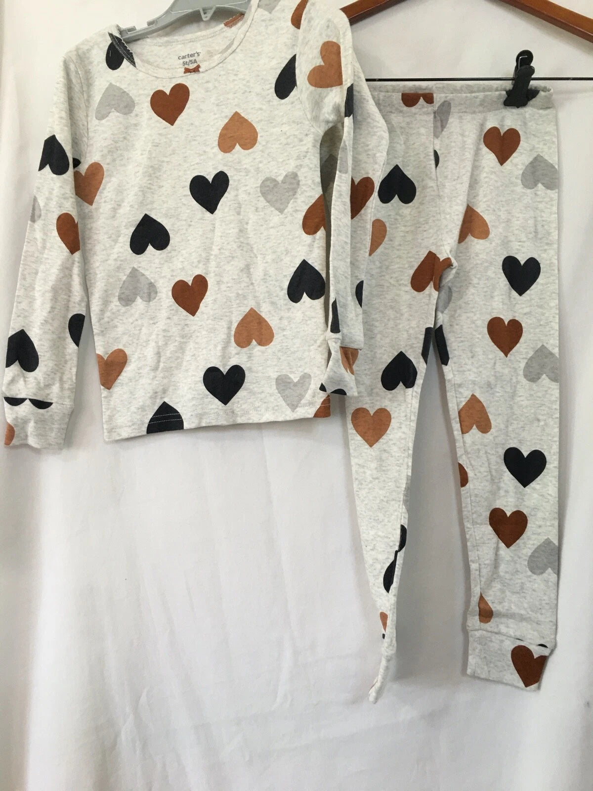 New Carter's Girls Hearts Pajama 2pc Set Snug fit Long Sleeve Toddler U pick