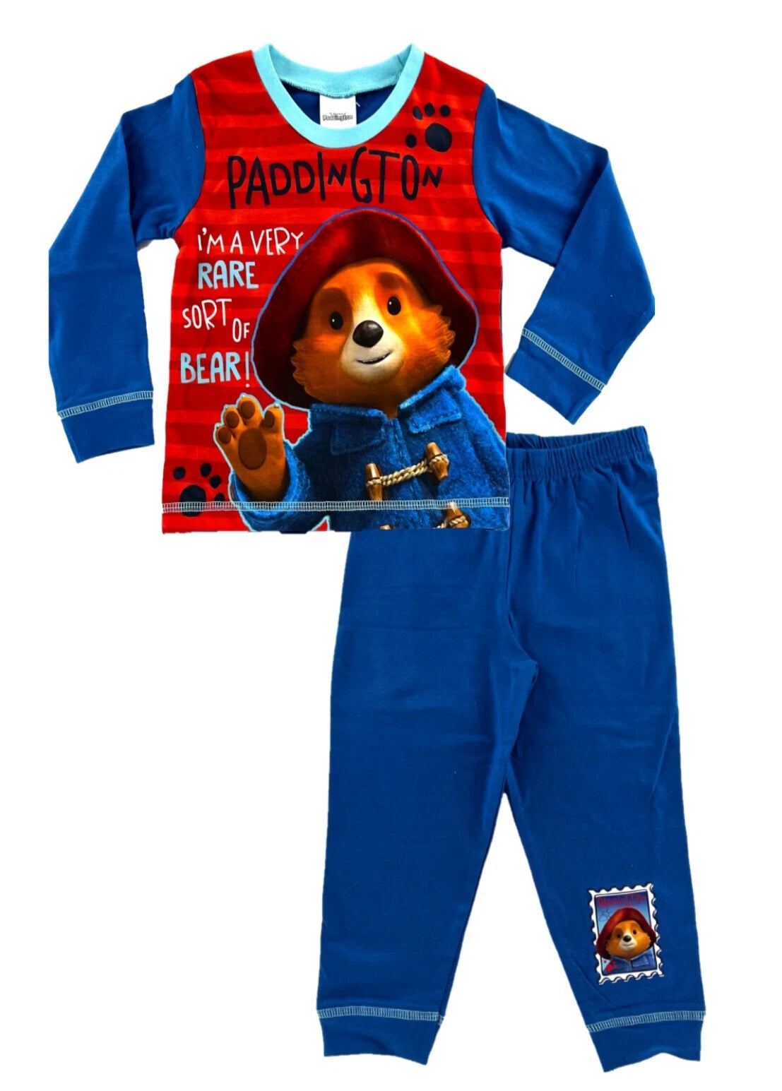 Boys Paddington Bear Pyjamas Set Very Rare Sort Of Bear Ages 1.5-5 Years