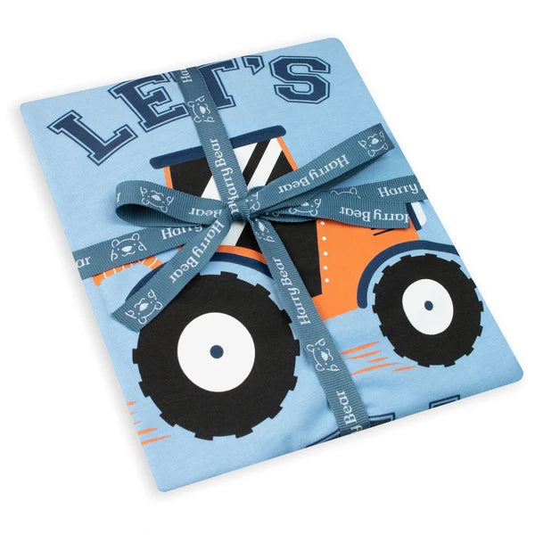 Tractor Pyjamas Kids Boys 18 24 Months 2 3 4 5 6 Years PJs Long Sleeve Bottoms