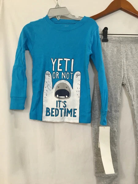 New Carter's Boys Yeti Pajama set Snug Fit Long Sleeve Pants Toddler sizes 2T,4T