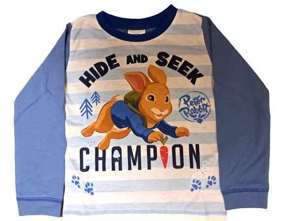 Boys Peter Rabbit "Hide and Seek" Pyjamas. Ages 18 Months To 5 Years