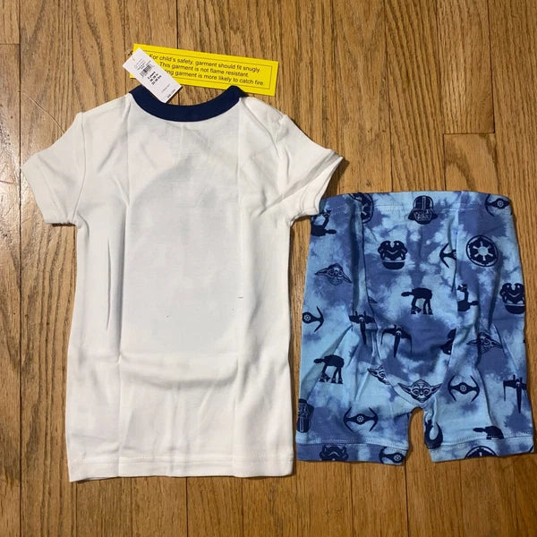 NWT BabyGap Star Wars Darth Vader Short Sleeve Organic Cotton PJ Set (2T & 3T)