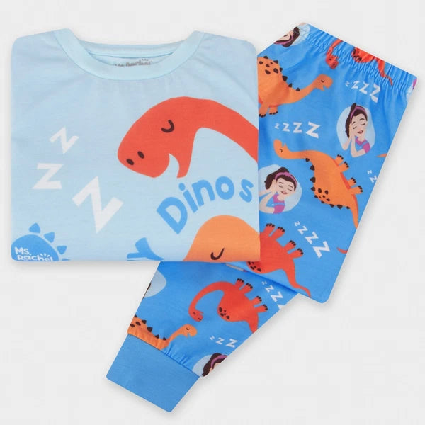Ms. Rachel Pyjamas | Boys Dinosaur Pyjama Set | Long Sleeve Boys Pjs | Dino Pjs
