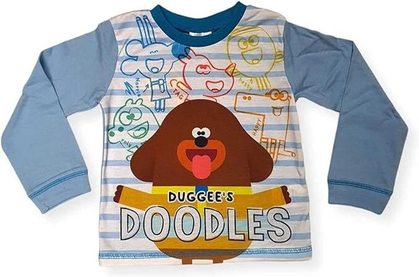 Boys Hey Duggee Pyjamas Pajamas Doodles Character Pjs 18 Months to 5 Years