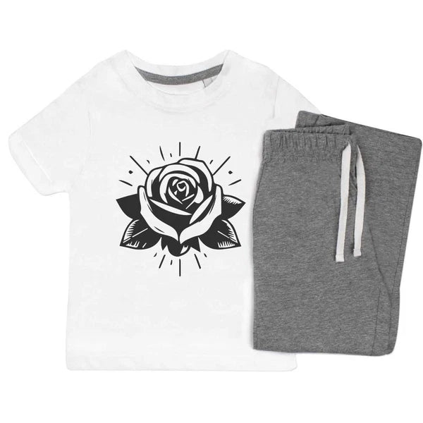 'Blooming Rose' Kids Nightwear / Pyjama Set (KP047702)