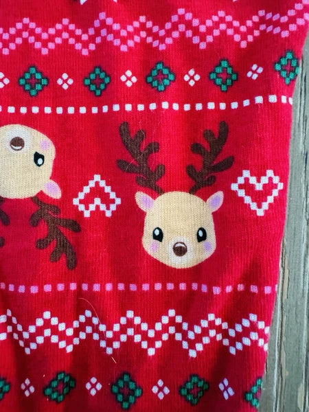 Komar Kids Christmas Pajama Set Holiday Reindeer 2T 3T Cotton 2 Piece Pajamas