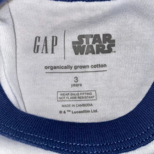 NWT BabyGap Star Wars Darth Vader Short Sleeve Organic Cotton PJ Set (2T & 3T)