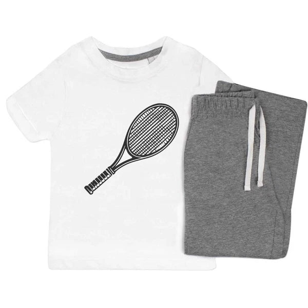 'Tennis Racket' Kids Nightwear / Pyjama Set (KP047721)