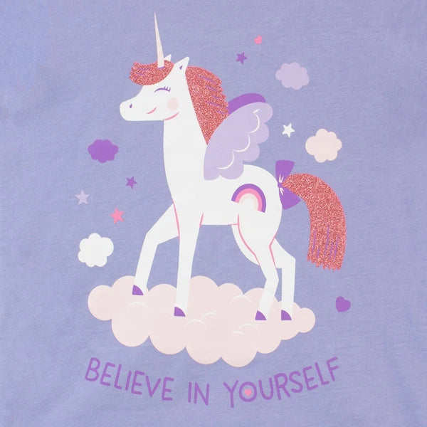 Inspirational Unicorn Pyjamas Kids Girls 18 24 Months 2 3 4 5 6 Years Purple