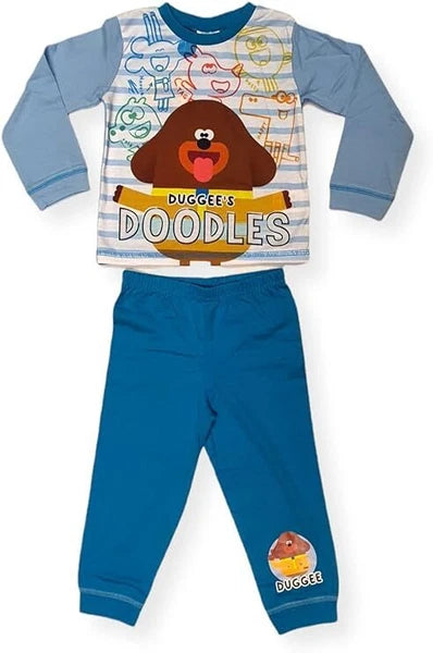 Boys Hey Duggee Pyjamas Pajamas Doodles Character Pjs 18 Months to 5 Years