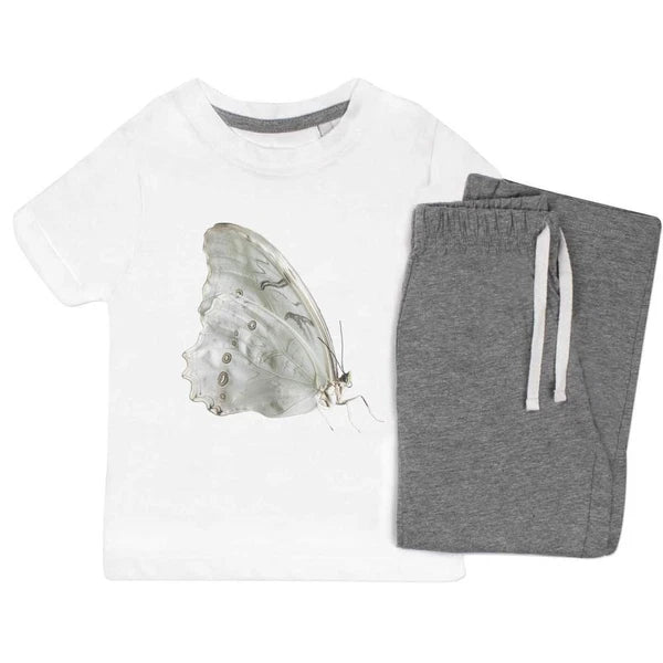 'Mother of Pearl Butterfly' Kids Nightwear / Pyjama Set (KP043615)
