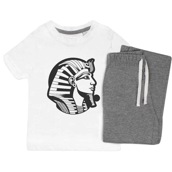 'Egyptian Pharaoh Side View' Kids Nightwear / Pyjama Set (KP047179)
