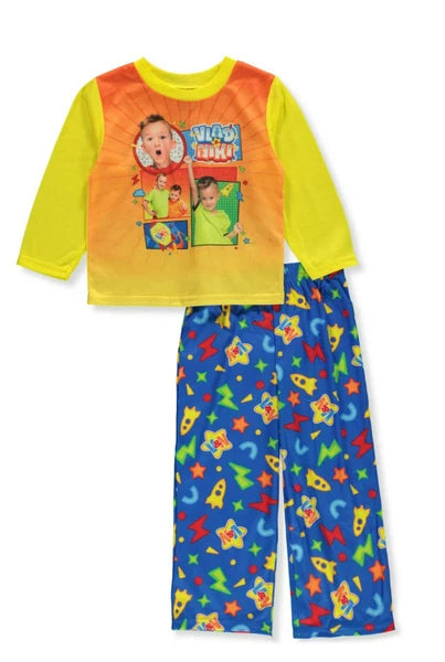 Vlad and Niki- Boys' 2-Piece Loose-fit Pajama Set, Soft & Cute for Kids