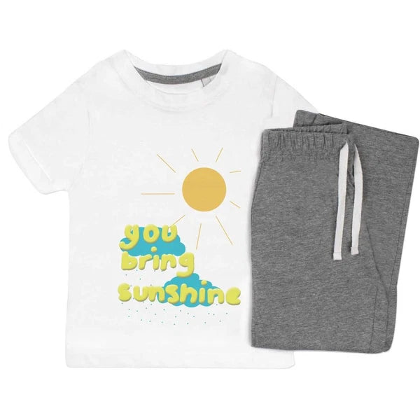 'You Bring Sunshine ' Kids Nightwear / Pyjama Set (KP052367)