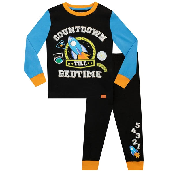 Rocket Pyjamas Kids Boys 18 24 Months 2 3 4 5 6 Years PJs Long Sleeve Bottoms