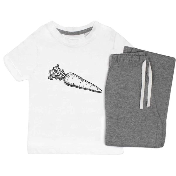 'Garden Carrot' Kids Nightwear / Pyjama Set (KP044920)