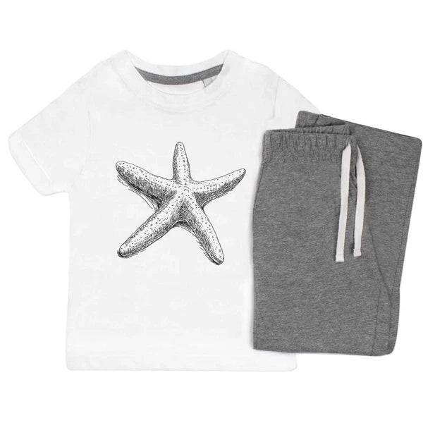'Single Starfish' Kids Nightwear / Pyjama Set (KP054240)
