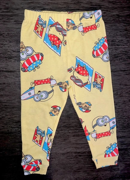 Despicable Me Minions Bob & Teddy Bear Tim Beach Toddler Pajama Set 2T 3T 4T 5T