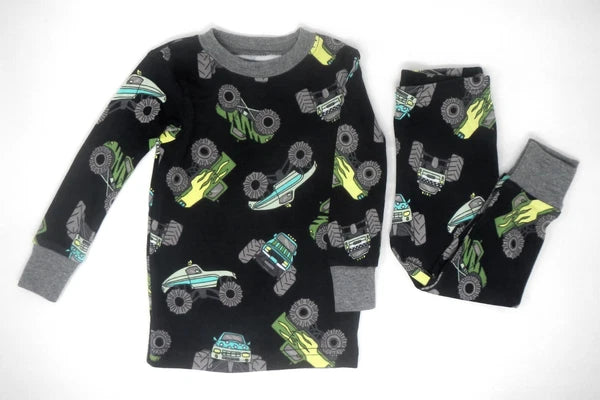 Carter's Toddler Boys Monster Truck Mighty Tired 4pc Pajama Set $36
