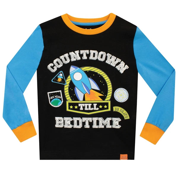 Rocket Pyjamas Kids Boys 18 24 Months 2 3 4 5 6 Years PJs Long Sleeve Bottoms