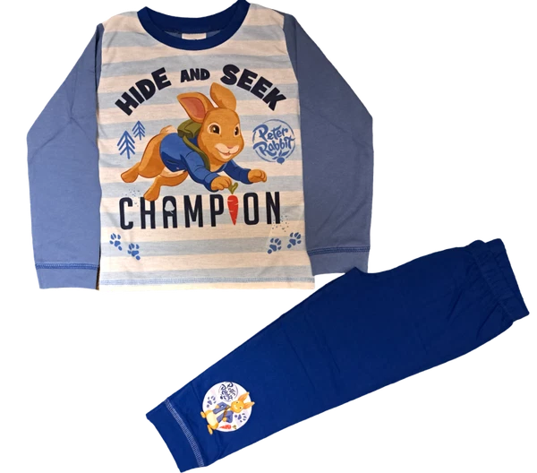Boys Peter Rabbit "Hide and Seek" Pyjamas. Ages 18 Months To 5 Years