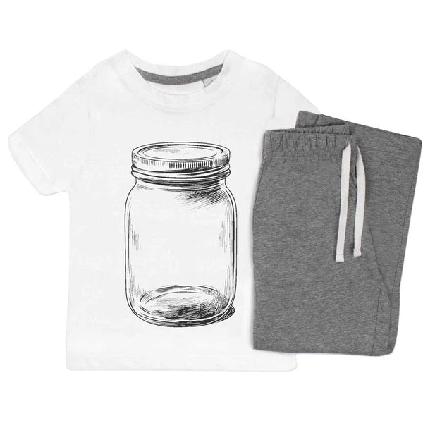 'Single Glass Jar' Kids Nightwear / Pyjama Set (KP054182)