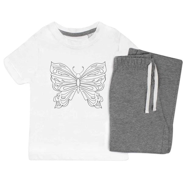 'Butterfly' Kids Nightwear / Pyjama Set (KP052029)