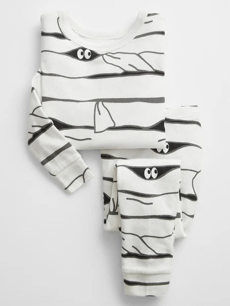 New babyGap 100% Organic Cotton Halloween Mummy Print PJ Set 2 3 4 5