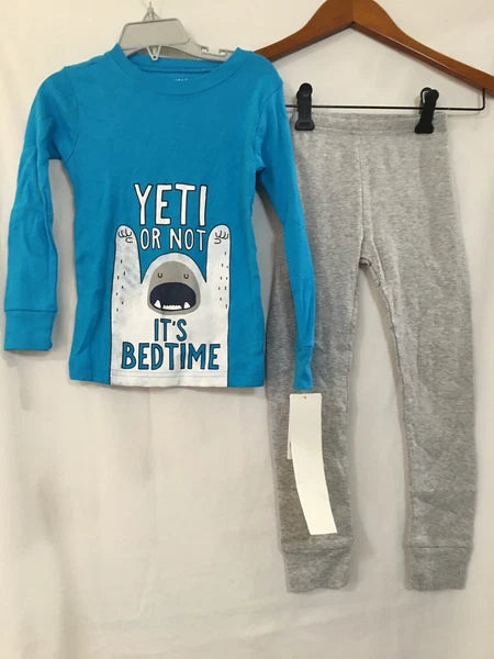 New Carter's Boys Yeti Pajama set Snug Fit Long Sleeve Pants Toddler sizes 2T,4T