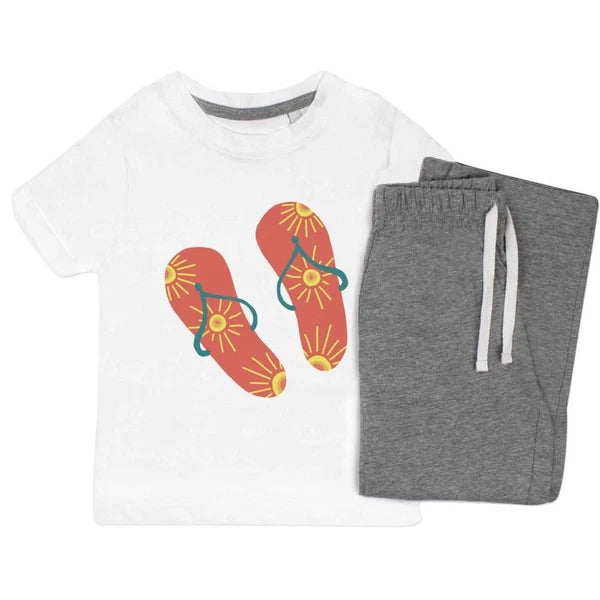 'Flip Flops' Kids Nightwear / Pyjama Set (KP044173)