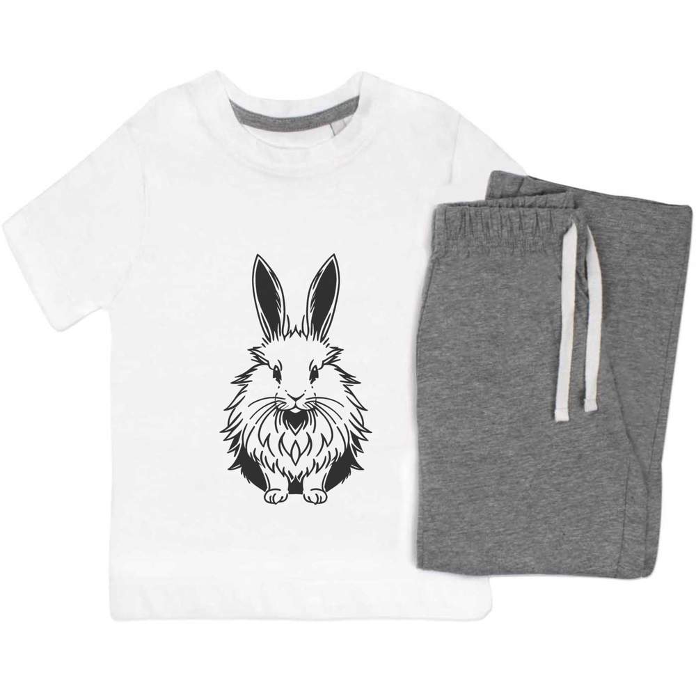 'Angora Rabbit' Kids Nightwear / Pyjama Set (KP043799)