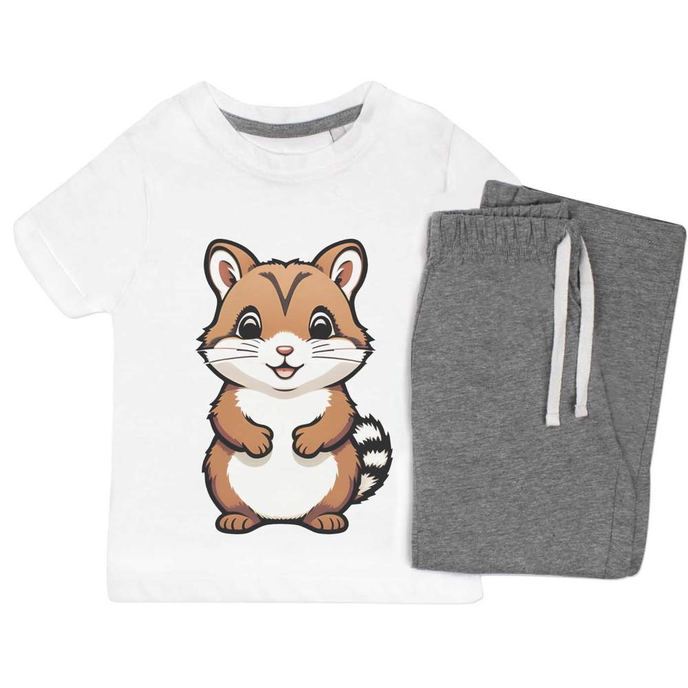 'Happy Chipmunk' Kids Nightwear / Pyjama Set (KP043871)