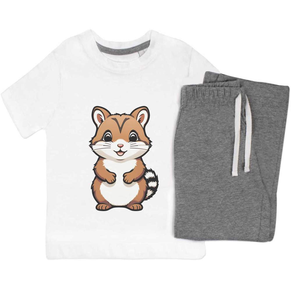 'Happy Chipmunk' Kids Nightwear / Pyjama Set (KP043871)