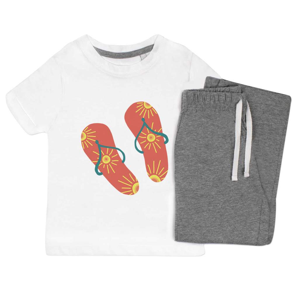 'Flip Flops' Kids Nightwear / Pyjama Set (KP044173)
