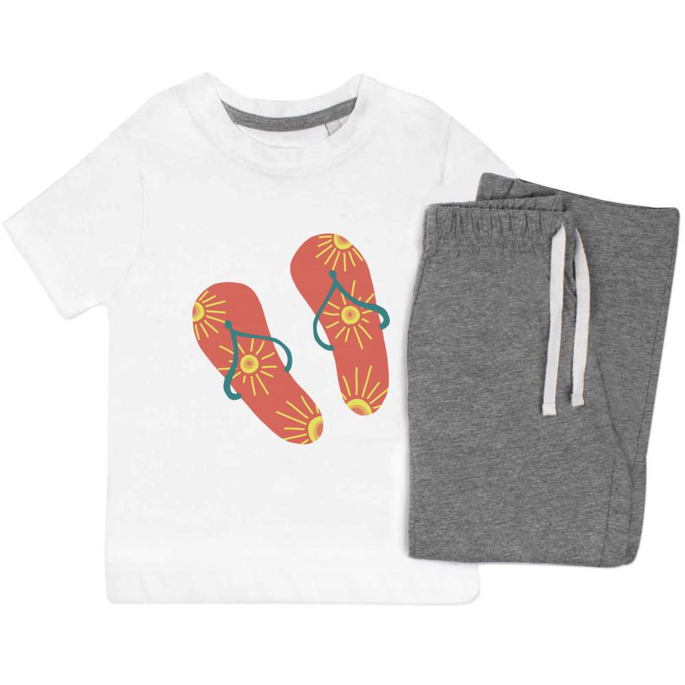 'Flip Flops' Kids Nightwear / Pyjama Set (KP044173)