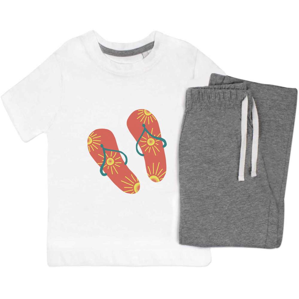 'Flip Flops' Kids Nightwear / Pyjama Set (KP044173)